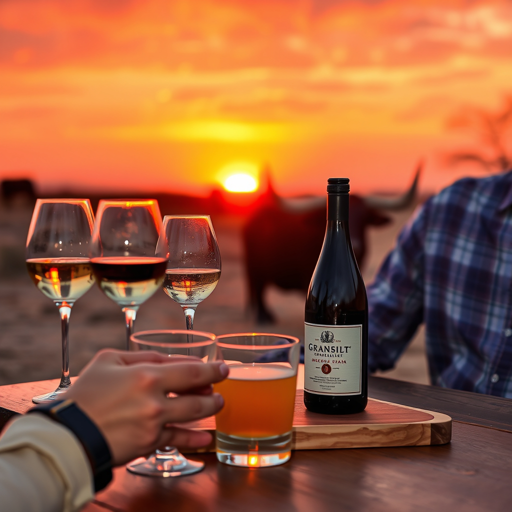 Brand activation crew at a Namibian sundowner event